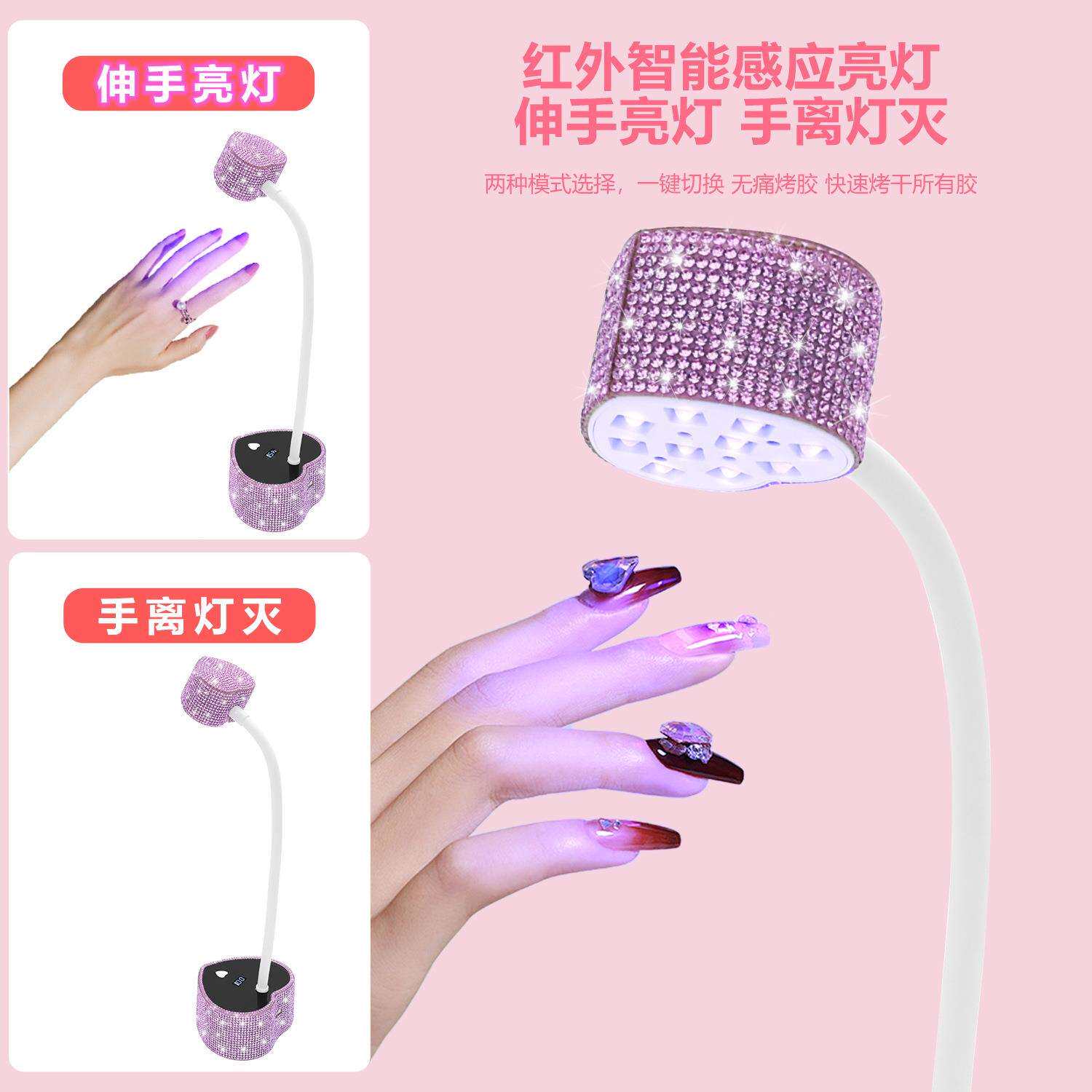 新款贴钻台式美甲灯速凝胶干UV灯智能感应30W美甲烤灯美甲店专用