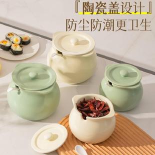 猪油罐陶瓷耐高温带盖家用荤油罐子厨房装调味的容器辣椒油专用罐
