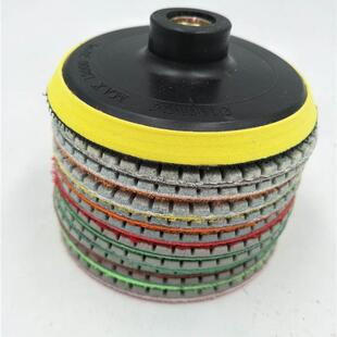 组磨合水片石材抛用光片 四寸经济通型金石水磨片5768件套套刚装