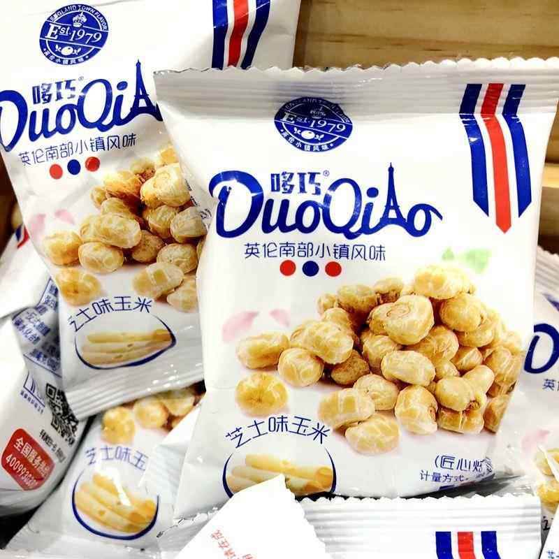 哆巧素烧玉米粒原味蜂蜜黄油味芝士味500g玉米豆脆爆米花小零食