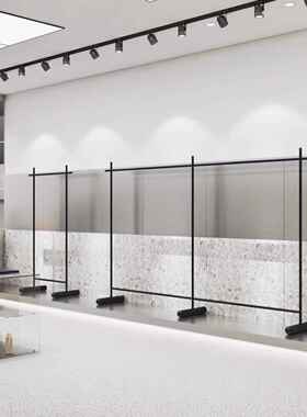 服装店展示架落地式耐用时尚黑色女装货架男装架子挂衣架