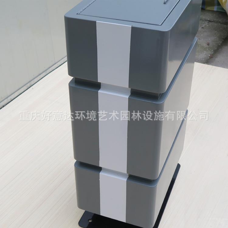 厂家直供室内外金属垃圾桶商场美式创意垃圾箱体地铁站机场垃圾筒