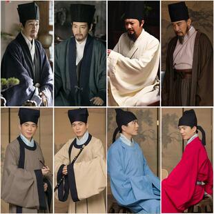 明朝男士大臣服老爷员外服书生诗人文人墨客装富商县令棉麻演出服
