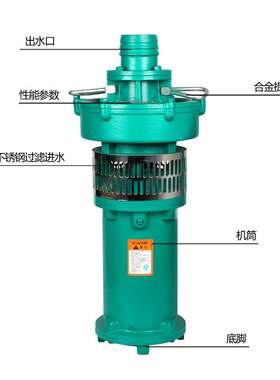 qy系列油浸泵 油浸式潜水电泵 充油式潜水泵排水泵 上海人民
