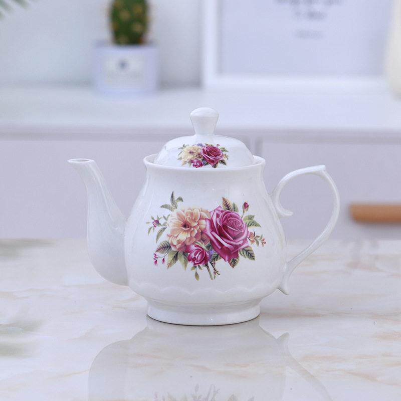 朱永丰陶瓷大小号泡茶壶家用酒店壶耐温过滤瓷水壶老式凉水壶