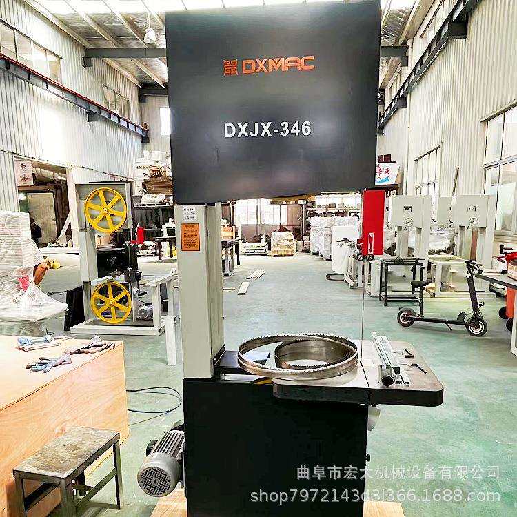 泡沫板蜂窝纸箱立式切割锯 PE聚氨酯材料滑轨推台木工带锯机