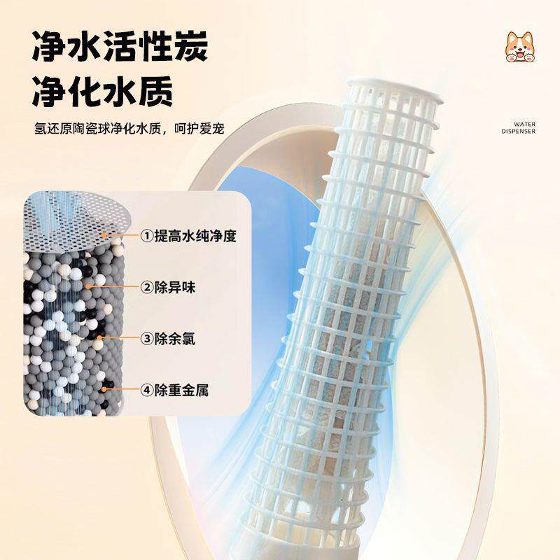 休普宠物饮水器过滤器猫狗通用挂笼快拆设计简便悬挂笼子喝水喂水