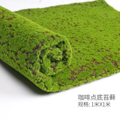 仿真青苔藓草皮假苔藓绿植墙面装饰橱墙景观123景盆人植物工草窗
