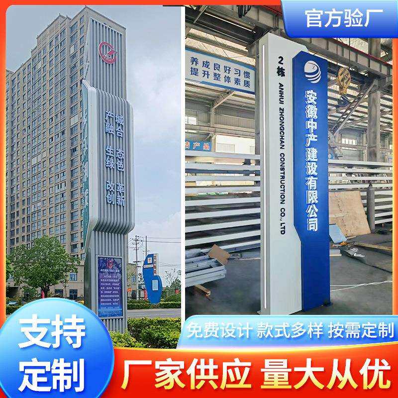 精神堡垒导向牌宣传牌公园开发区立标导视牌景区广告牌落地指示牌