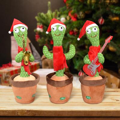 Dancing Cactus Repeat Talking Toy Electronic Plush Toys Can