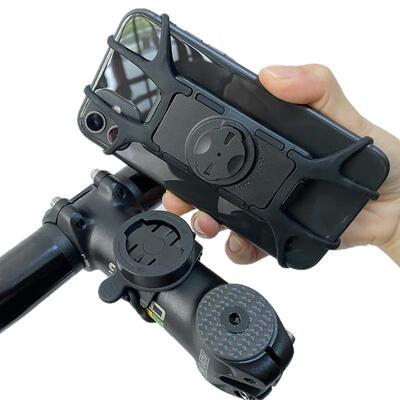sukou360旋转防震硅胶绑板快拆手机架车适用Garmin佳明xoss码表架
