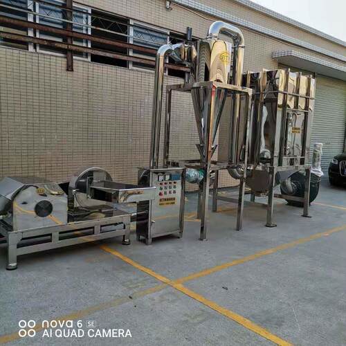 工业干辣椒超微磨粉机 蔬菜干树叶200目磨粉机 草除尘粉碎机组