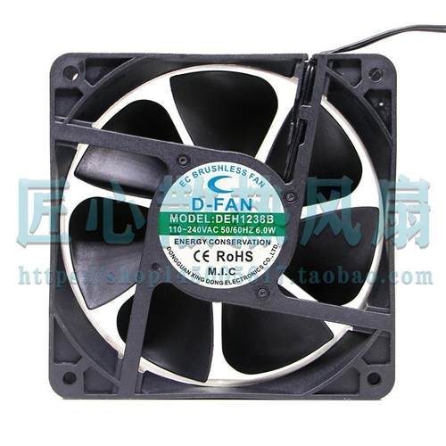 D-FANDEH1238BEC110-240V6.0W120x120x38mm散热风扇