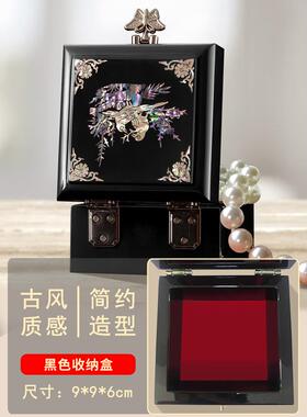 正品贝传说古首饰盒手耳钉玉镯复戒指盒子结婚礼物文串玩核桃锦收