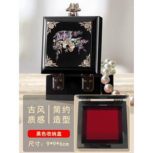 正品贝传说古首饰盒手耳钉玉镯复戒指盒子结婚礼物文串玩核桃锦收