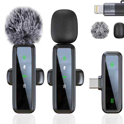 新款私模J81领夹式麦克风智能降噪话筒音麦J82三合一无线领夹麦