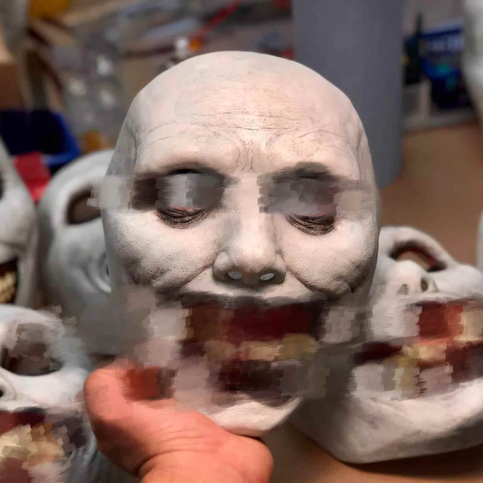 驱魔人面具万圣鬼本屋剧杀ncpc装扮道节具怖人吓恐鬼脸死神os头套