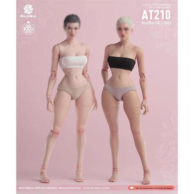 现货Worldbox AT210蜂腰版 1/6兵人关节可动女素体 白肤色/浅麦色