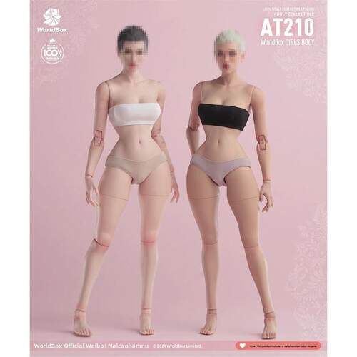 现货Worldbox AT210蜂腰版 1/6兵人关节可动女素体 白肤色/浅麦色