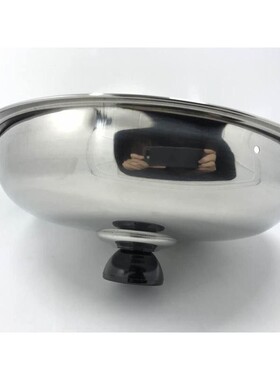 加厚不锈钢锅盖炒锅平底盖煎锅盖汤锅盖子20cm22cm24cm26cm28