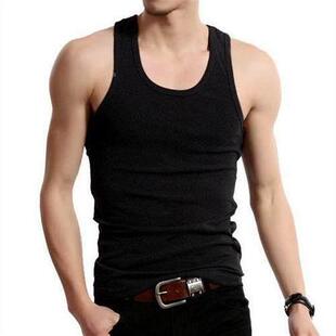 Tops 男 Men Tank Fitness Singlet Undershirt Gym Bodybuilding