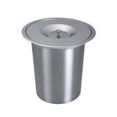 垃圾桶韦拉丝桶室内收纳普清洁不锈钢隐藏台面厨房橱柜工艺嵌入式