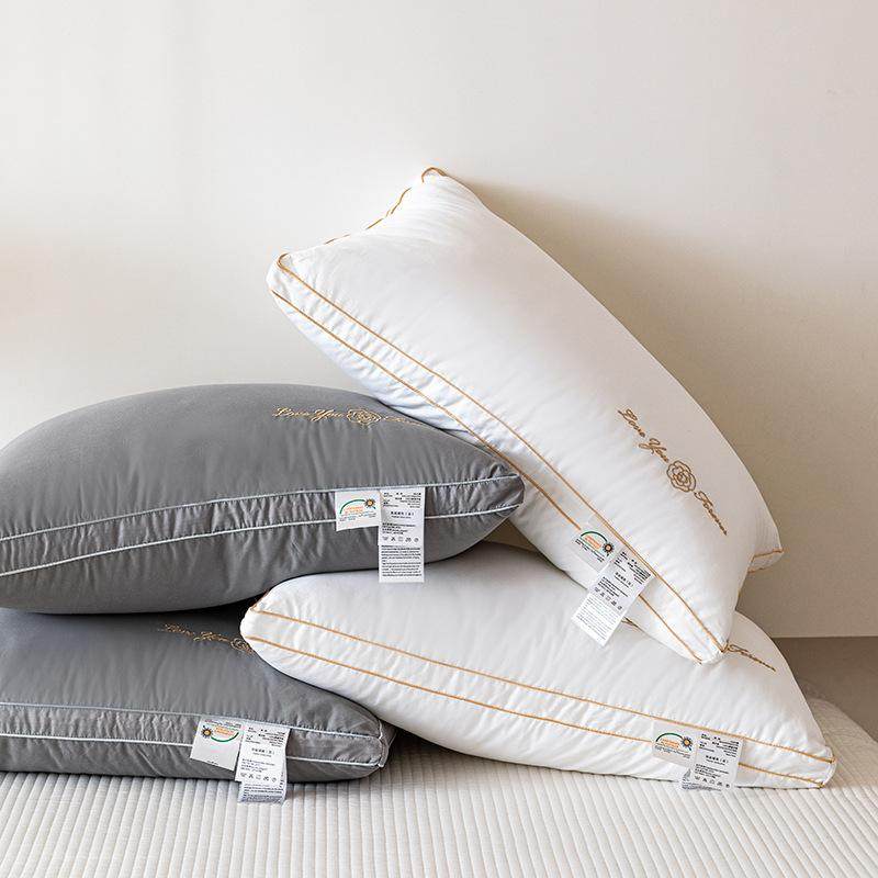 全棉枕芯家用单人枕头48*74cm白色长方形成人枕头芯酒店低枕,床上用品,U型枕/便携枕,淘宝优惠券,粉丝福利购,淘宝优惠卷