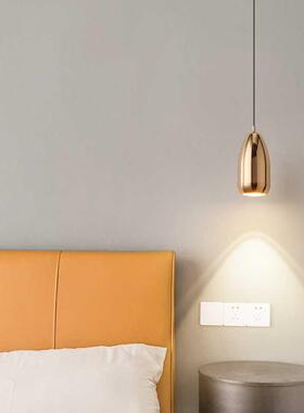 简约家用室卧小床头ld吊灯可升降智660能吧台玄关e吊线灯餐厅吊灯