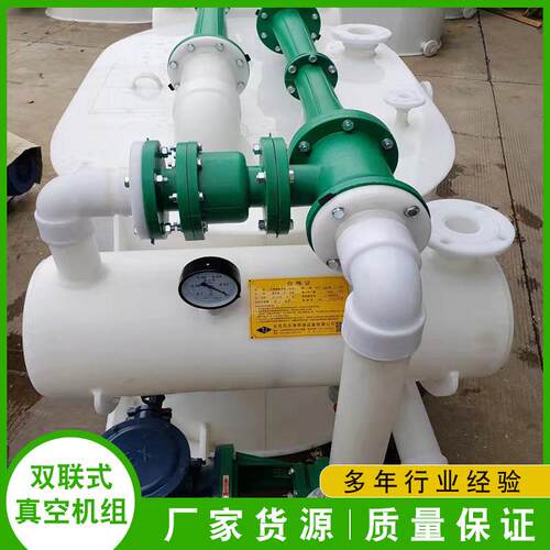 双联式真空机组真空泵机组真空负压系统PP双联式真空机器设备厂家