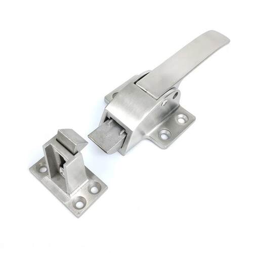 海坦明装单孔方形DMK105工业设备冷冻柜库门拉手304不锈钢把手