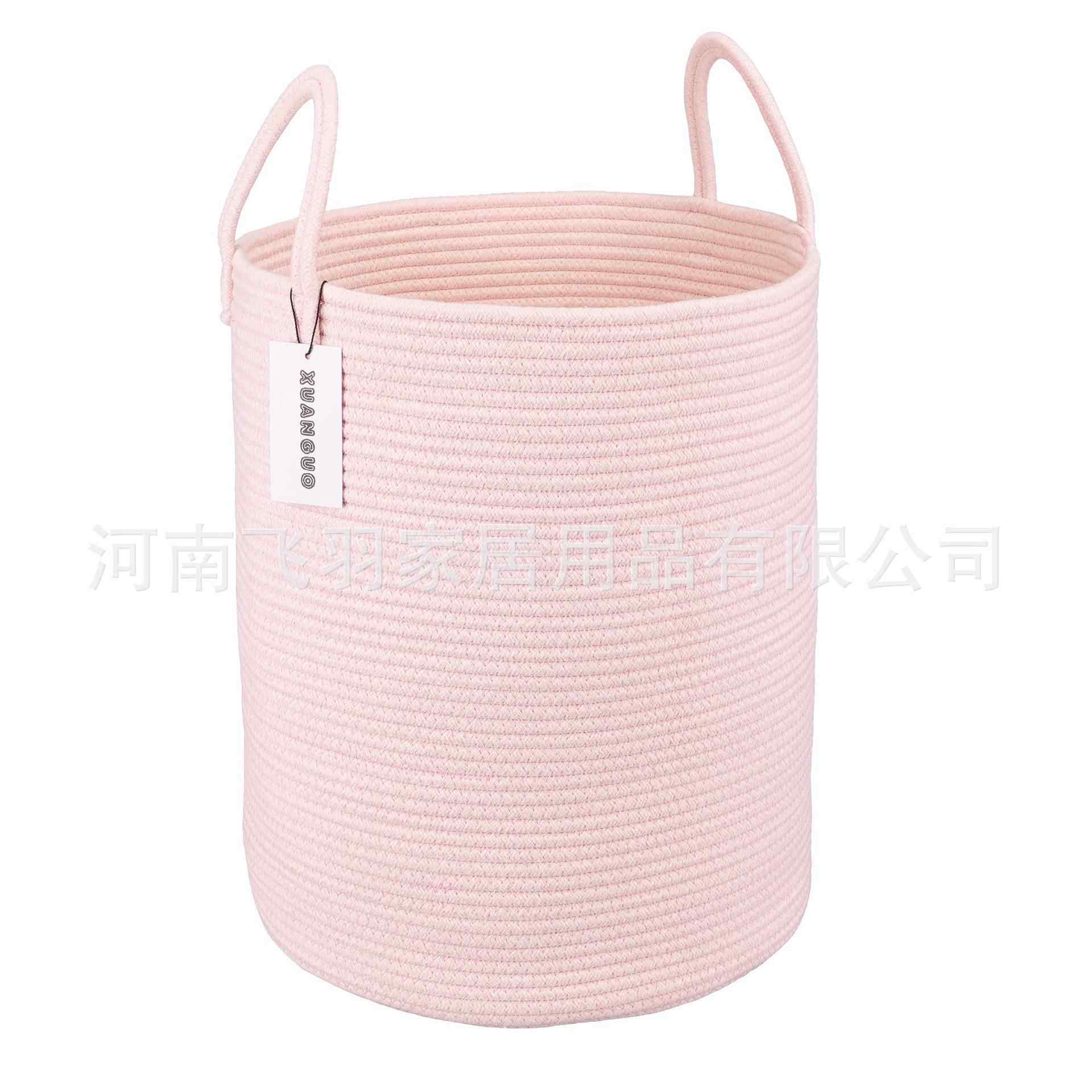 源头厂家 棉绳洗衣篮 可折叠脏衣篮儿童玩具收纳筐收纳篮吊坠另拍