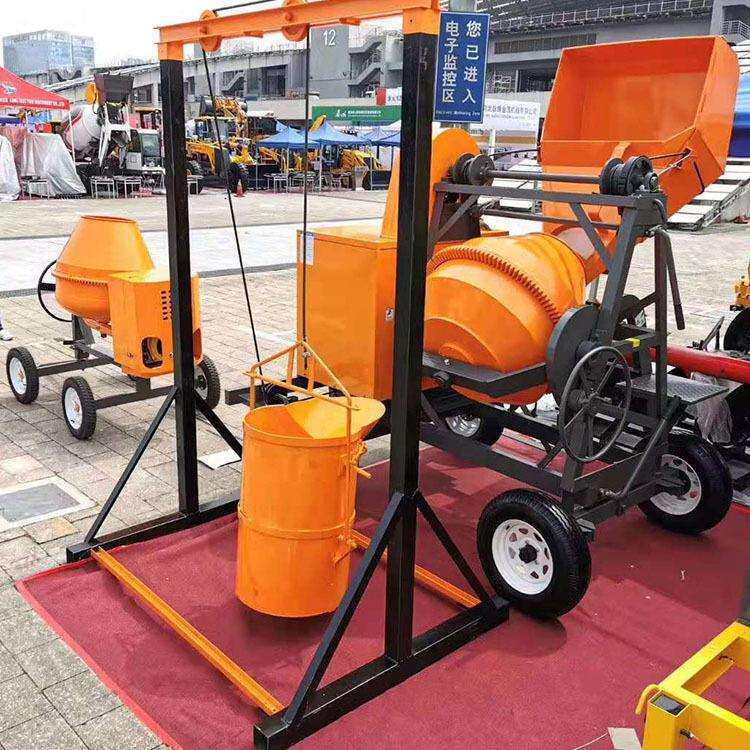 小型柴油搅拌机柴油滚筒搅拌机设备水泥砂浆滚筒式上料搅拌机