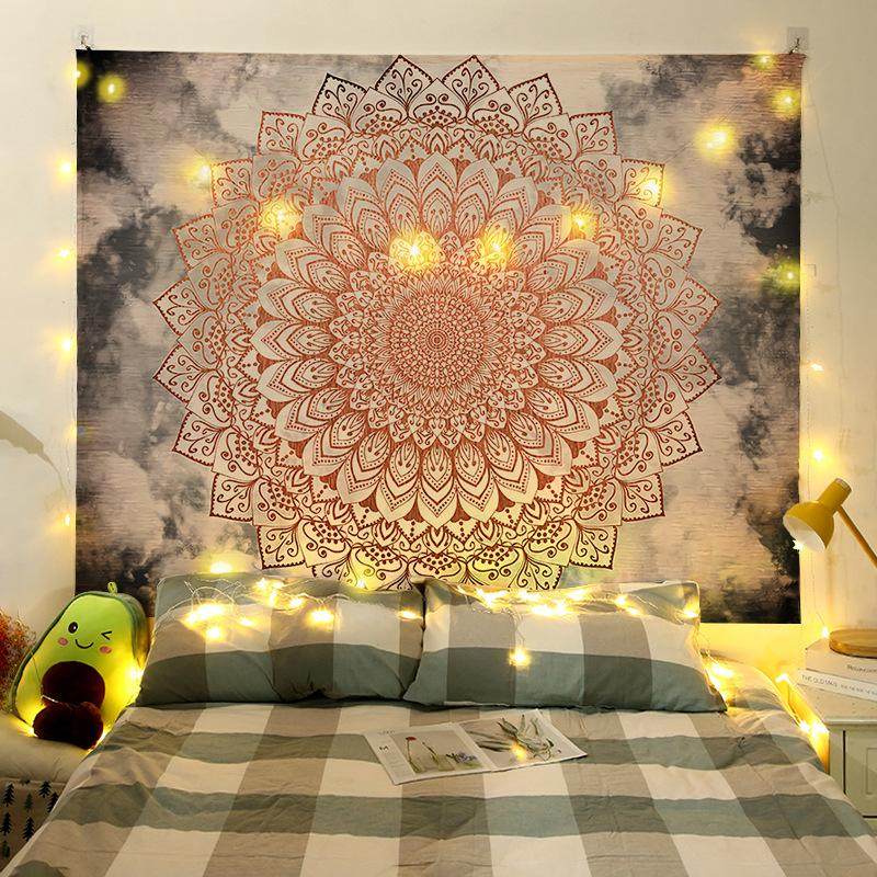 治愈系风景油画背景布ins风挂布宿舍卧室床头装饰墙布遮挡大挂毯,居家布艺,挂毯/壁毯,淘宝优惠券,粉丝福利购,淘宝优惠卷