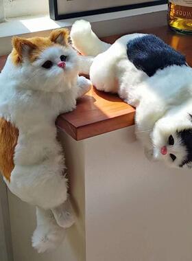 悬挂式彷真猫宠物家居摆饰 结婚礼物 手工艺品创意礼物电视猫挂猫