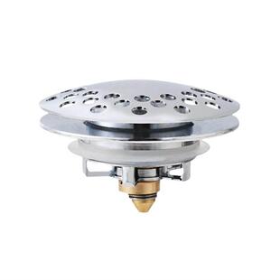 浴缸下水器全铜浴缸跳芯按压下水塞防臭防堵浴桶排水器外贸