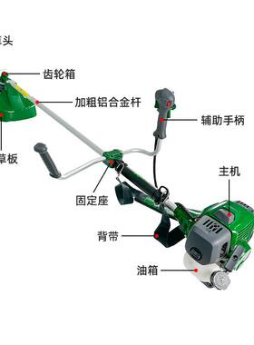 CG20割草机汽油WDY打草用大5功率二冲程农2cc除草机侧5挂式割灌机