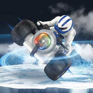 电动特技三轮车同款特技旋转360°摩托车机器人灯光音乐玩具