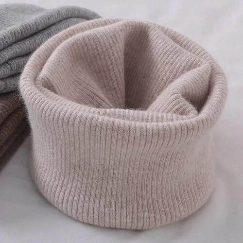 Korean Solid Color Cashmere Collar Pullove Warm Scarf Men Wo