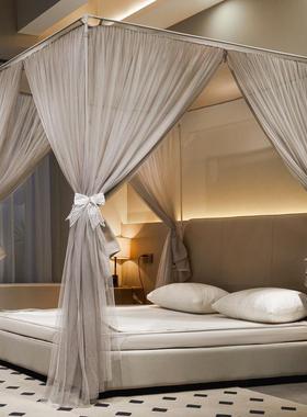 绑新双无品牌/层带防尘款顶床笠式带加固带坐床拉链蚊帐-88586