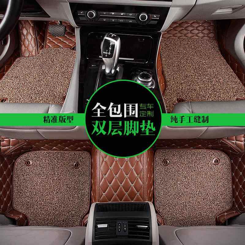 新款哈h6捷313达福斯迈腾帕萨特痕全包围弗皮革压丝克圈汽车脚垫