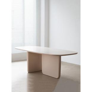 北欧实木办公桌个性会议长桌简约现代培训桌创意洽谈桌工作台