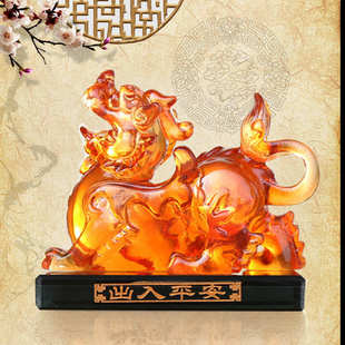 汽车摆件 厂家热销创意高档树脂招财貔貅车载香水座广告礼品