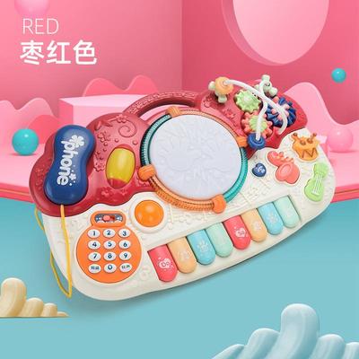 正品儿童子电宝宝益智琴儿玩具多功能电话机钢琴早教乐器音乐婴幼