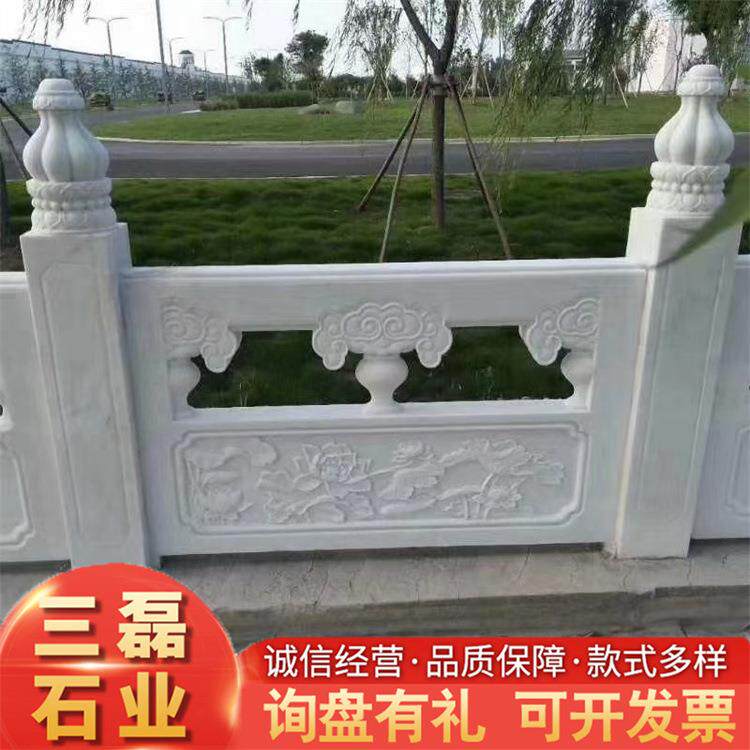 厂家直发供应花岗岩大理石石栏杆石栏板可雕刻多种图案款式新颖