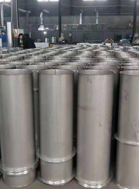 法肇庆不锈钢焊接兰DBD风管不锈钢烟囱双层保温排风管烟白铁皮囱