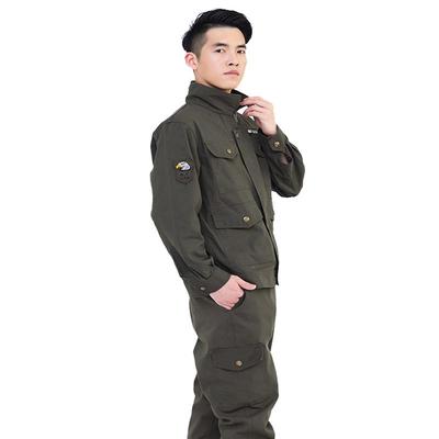 正品工服套装男春秋耐磨防烫焊工厂车间干活穿的衣服汽季电修劳保