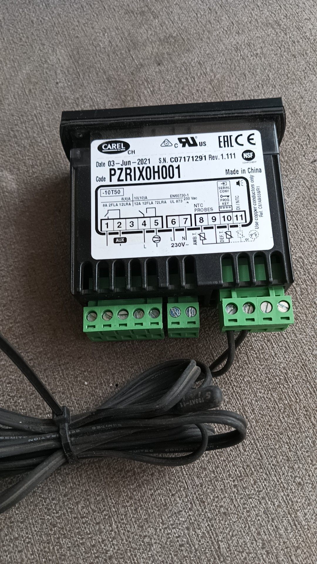 卡乐控制器带热电偶和插头