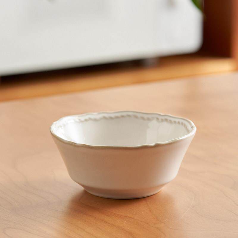 肆月欧式米饭碗家用2025新款餐具简约精致陶瓷单个高级感吃饭小碗