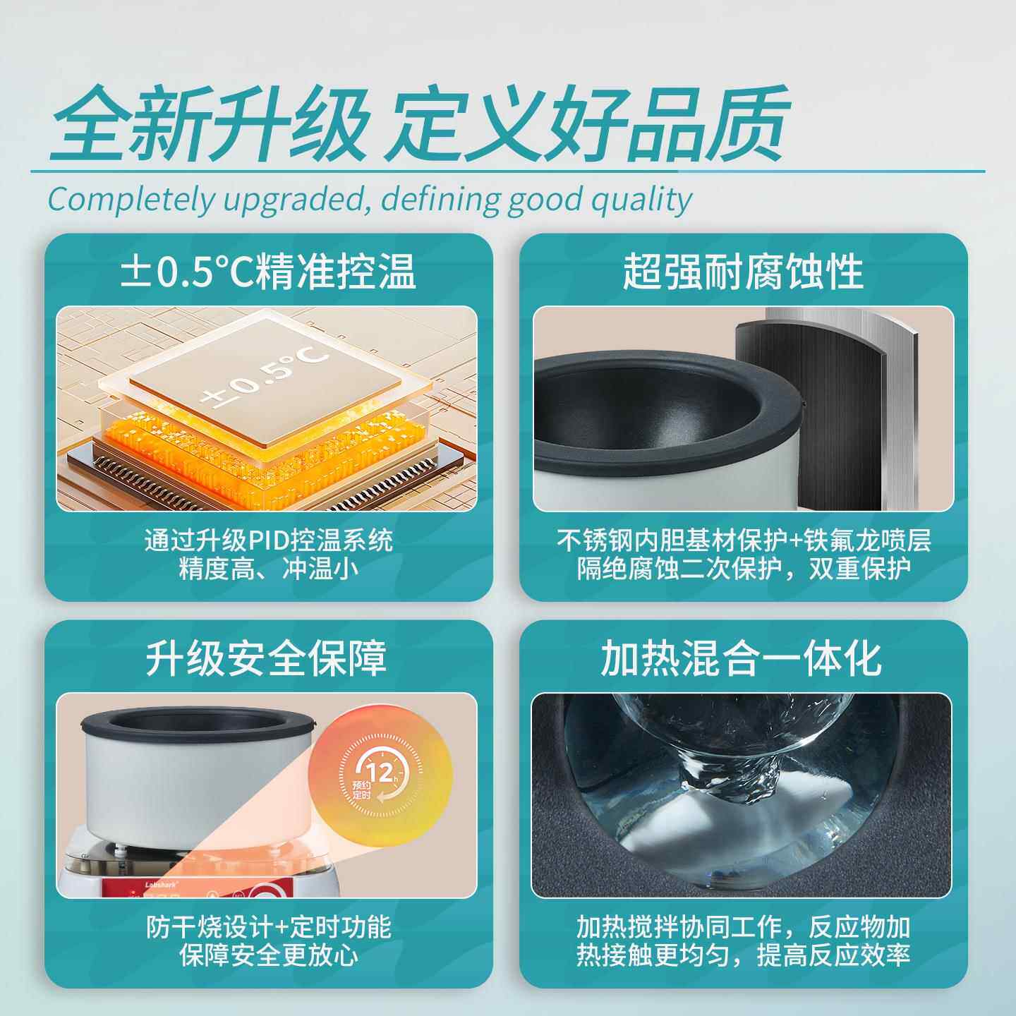 bs加hark恒温数显热套L实验室智能调温1000ml电a热套250-2000磁力