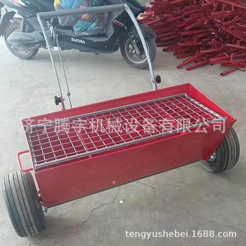 手推金刚砂撒料机 耐磨地坪摊铺机金刚砂布料机